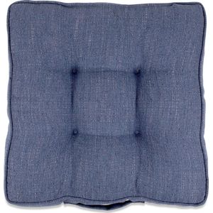 In The Mood Collection Salvador Matraskussen - L45 x B45 x H7 cm - Blauw