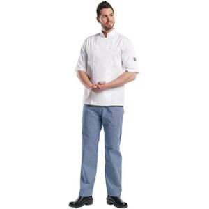 Chaud Devant - BSX Koksbuis - Korte Mouwen - Wit - 65% Polyester 35% Katoen