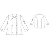 Chaud Devant - Koksbuis Lady Poco - Wit - Katoen - Getailleerd