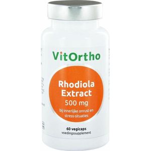 Vitortho Rhodiola extract 500 mg 60 Vegetarische capsules