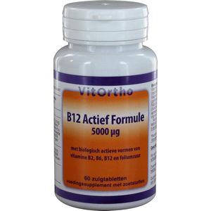 VitOrtho - B12 Actief Formule - Vitamines - 5000 µg