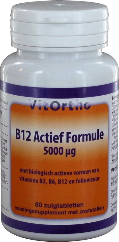 VitOrtho - B12 Actief Formule - Vitamines - 5000 µg