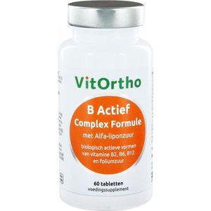 Vitortho B Actief complex formule met alfa-liponzuur 60 Vegetarische capsules