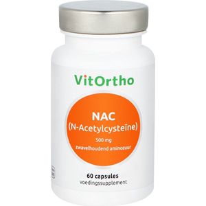 VitOrtho NAC N-Acetyl cysteine 500 mg 60 capsules
