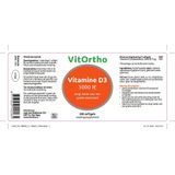 VitOrtho Vitamine D3 3000 IE Softgels 300st