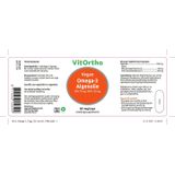 Vitortho Omega-3 Algenolie - EPA 75 mg - DHA 150 mg vegan 60 Vegetarische capsules