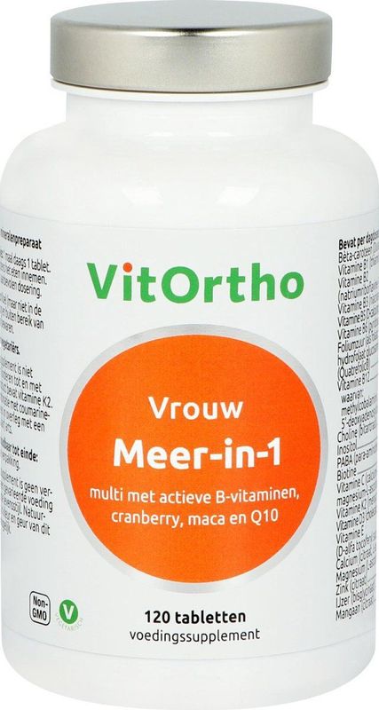 VitOrtho Meer-in-1 Vrouw, 120 tabletten