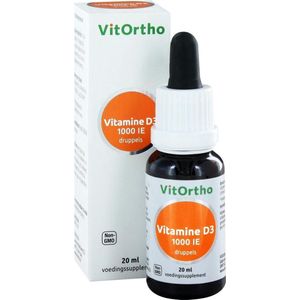 Vitortho Vitamine D3 1000IE druppels 20 Milliliter