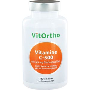 VitOrtho Vitamine C-500 met 25 mg bioflavonoiden 120 tabletten