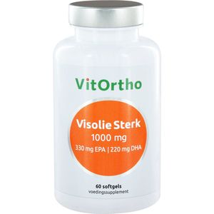 Vitortho Visolie Sterk 1000 mg 330 mg EPA 220 mg DHA 60 softgels