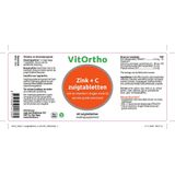Vitortho Zink + c zuigtabletten 60 zuigtabletten