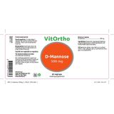 Vitortho D Mannose 500 mg 60 Vegetarische capsules