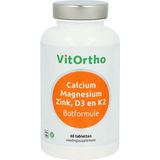 Vitortho Calcium magnesium zink d3 en k2 60tb