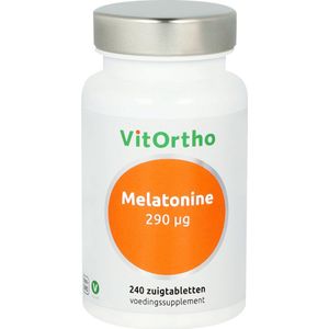 VitOrtho - Melatonine 290 mcg - 240 Zuigtabletten - Natuurlijke Samenstelling