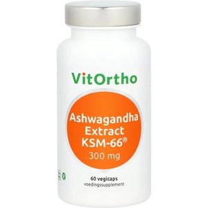 Vitortho Ashwagandha extract 300 mg KSM-66 60 Vegetarische capsules