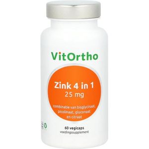 Vitortho Zink 4-in-1 60 Vegetarische capsules