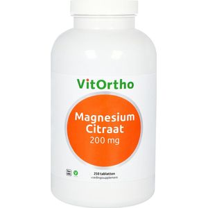 Vitortho Magnesium Citraat Tabletten 200mg 250st