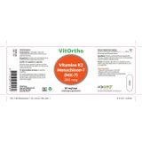 Vitortho Vitamine K2 menachinon 7 200mcg 60 Vegetarische capsules