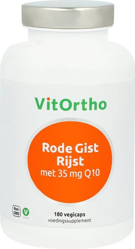 Vitortho Rode gist rijst met 35mg q10 180 vegicaps