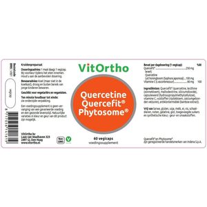 Vitortho quercetine quercefit phytosome 60 Vegetarische capsules