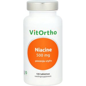 VitOrtho - Niacine 500 mg geleidelijke afgifte - 100 tabs