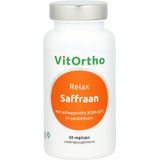 VitOrtho - Saffraan Relax Capsules - 60 Stuks - Voedingssupplement