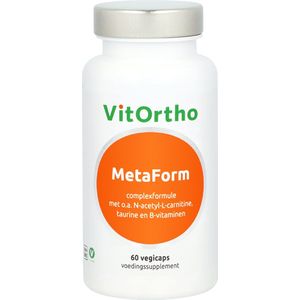 VitOrtho - Metaform - Vegetarische Capsules - 60 Stuks - N-acetyl-L-carnitine