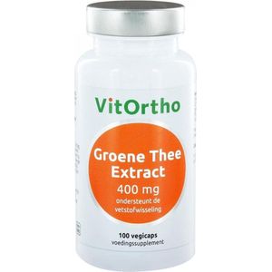 Vitortho Groene thee extract 400 mg 100 capsules