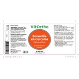 Vitortho Boswellia 250 mg en curcuma 250 mg 60 Capsules