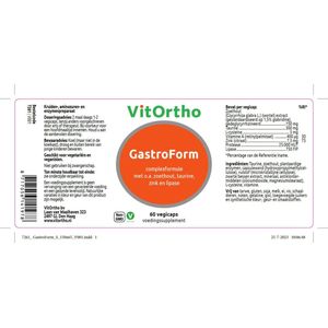 Vitortho gastroform  60 Vegetarische capsules