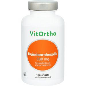 VitOrtho Duindoornbesolie 500 mg - Vetzuurpreparaat - 120 softgels