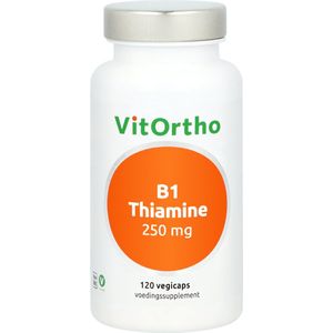 VitOrtho - B1 Thiamine - 250 mg - 120 Capsules - Vitamine B Preparaat