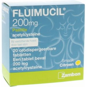 Fluimucil Pastille 200mg - 1 x 20 zuigtabletten