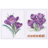 444 Borduurpakket - Crocus 33.5x22cm van Thea Gouverneur