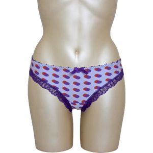 Freya - Layla Lilac - paarse string met stippen print - maat XS / 34