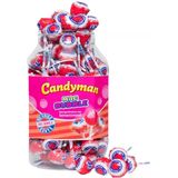 Candyman - Mac Bubble - Lolly - Kersen - 100 Stuks