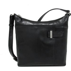 Claudio Ferrici Classico Hobobag Schoudertas Black