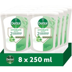Dettol No-Touch Navulling Handzeep Aloë Vera & Bamboe (Hydrate) 250ml - 8 stuks - Voordeelverpakking
