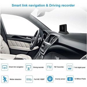 M-USE GR-7 Smart Link Navigatino - on-board camera met dashboard scherm + ext. video