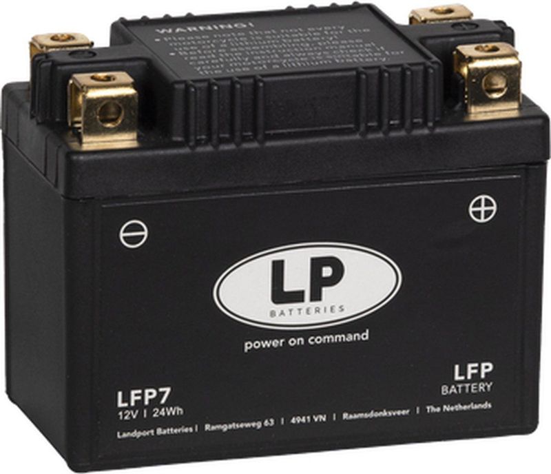 Batterie LiFePO4 12,8V 24Wh f&#252;r Motorrad Startbatterie ML LFP7