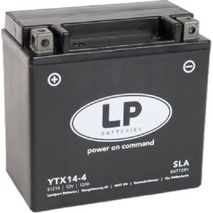 Landport AGM 51214 / YTX14-BS / YTX14-4 accu (12V, 12Ah, 190A)