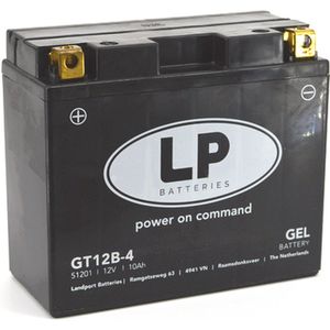 LP - Landport LT12B-4 - Loodaccu - 12V - 10Ah - Onderhoudsvrij