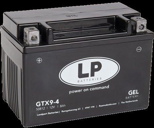 Landport - GTX9-BS - Scooteraccu - Onderhoudsvrij - Gel