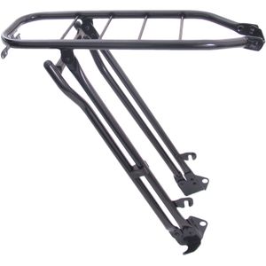 bagagedrager gazelle 28"" staal 57 t/m 61 cm met klapstandaard - zwart