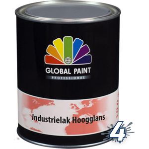 Global Paint Industrielak Hoogglans 1 liter Wit