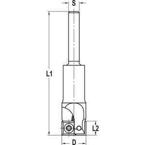 Trasco Keermesgroeffrees C15 18mm x 92 x schacht 8mm