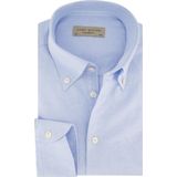 John Miller, Heren, Overhemden, Blauw, Maat: M Katoen,