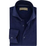 John Miller - Business Overhemd - Donkerblauw - 100% Linnen - Tailored Fit
