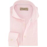John Miller - Overhemd - Lichtroze - 100% Linnen - Tailored Fit