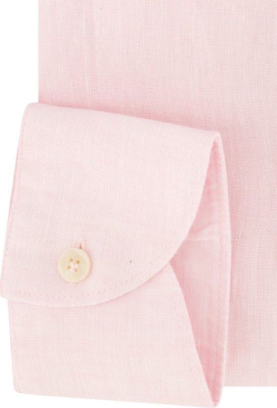 John Miller - Overhemd - Lichtroze - 100% Linnen - Tailored Fit